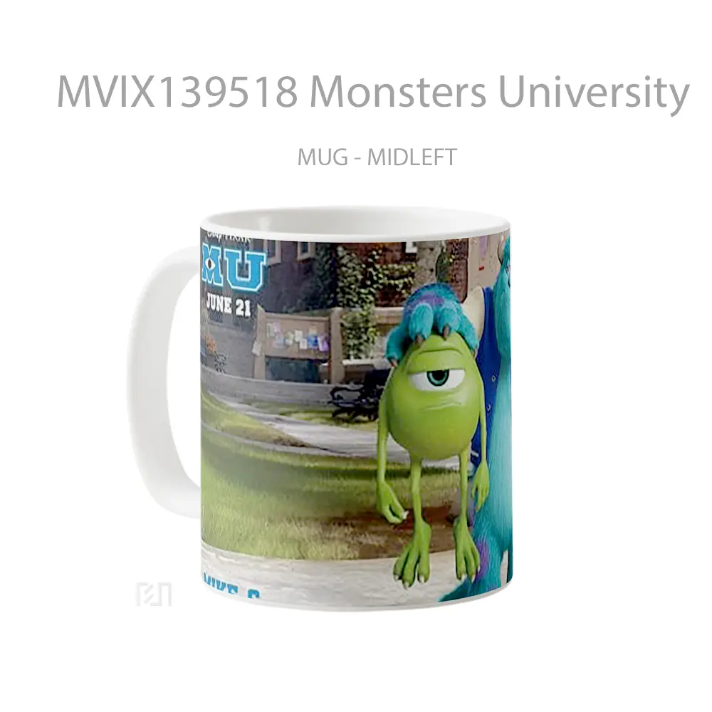 Mug Monsters University Gelas Keramik Unik - All-side / Desain