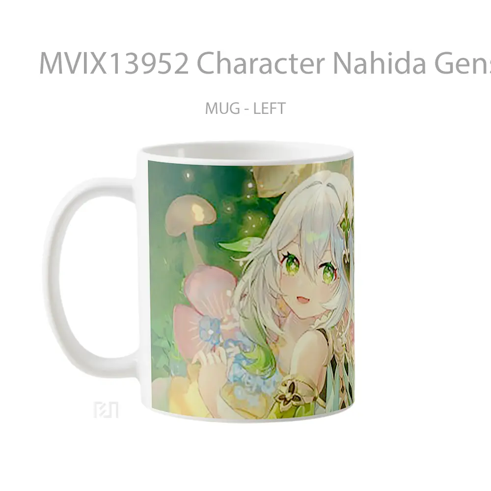 Mug Character Nahida Genshin Impact Game Cangkir Gamer - All-side / Desain