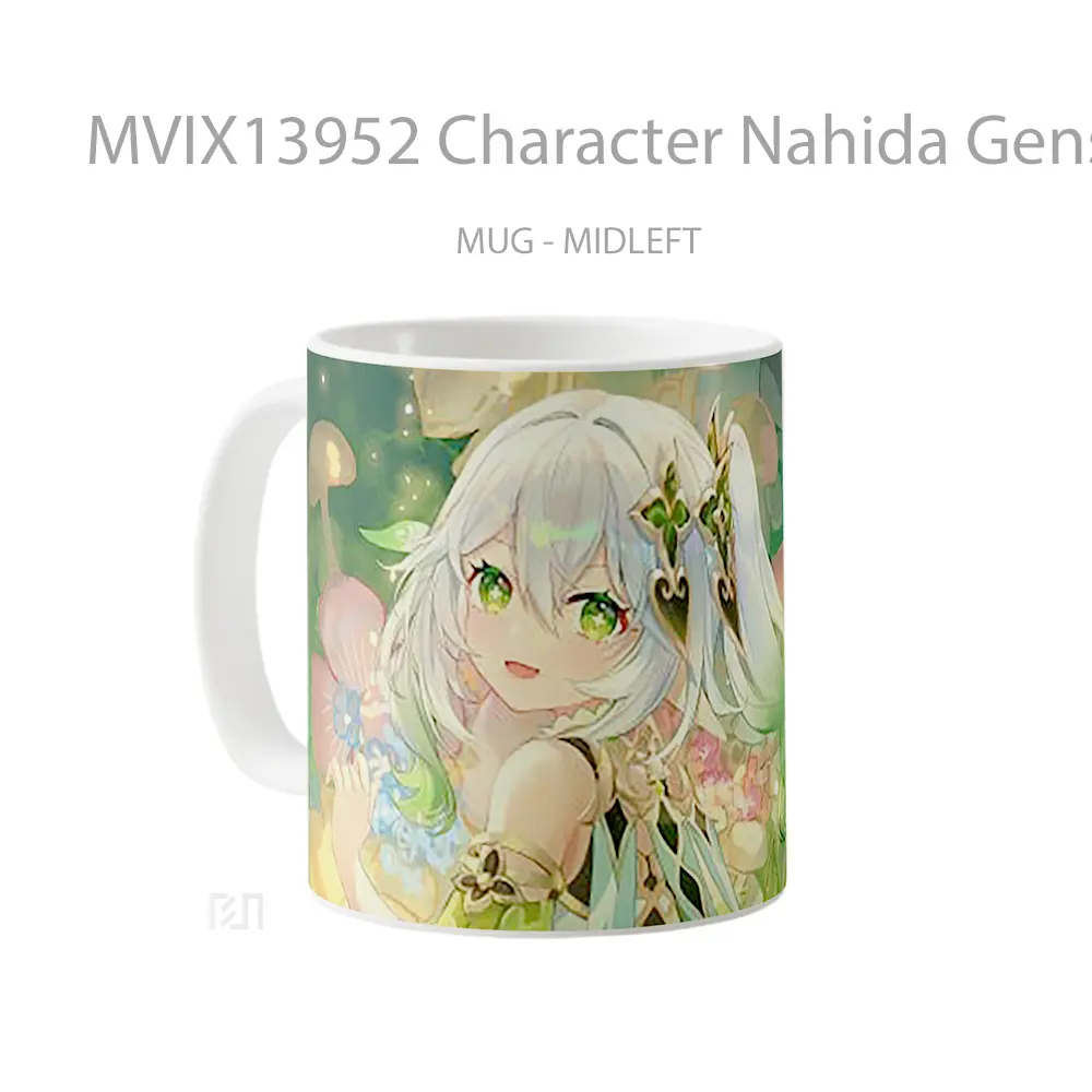 Mug Character Nahida Genshin Impact Game Cangkir Gamer - All-side / Desain