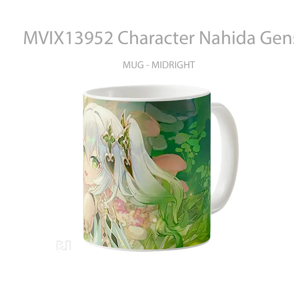 Mug Character Nahida Genshin Impact Game Cangkir Gamer - All-side / Desain