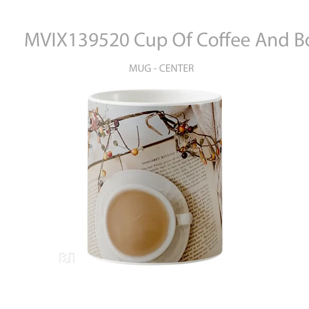 Mug Cup Of Coffee And Book Cangkir Kopi