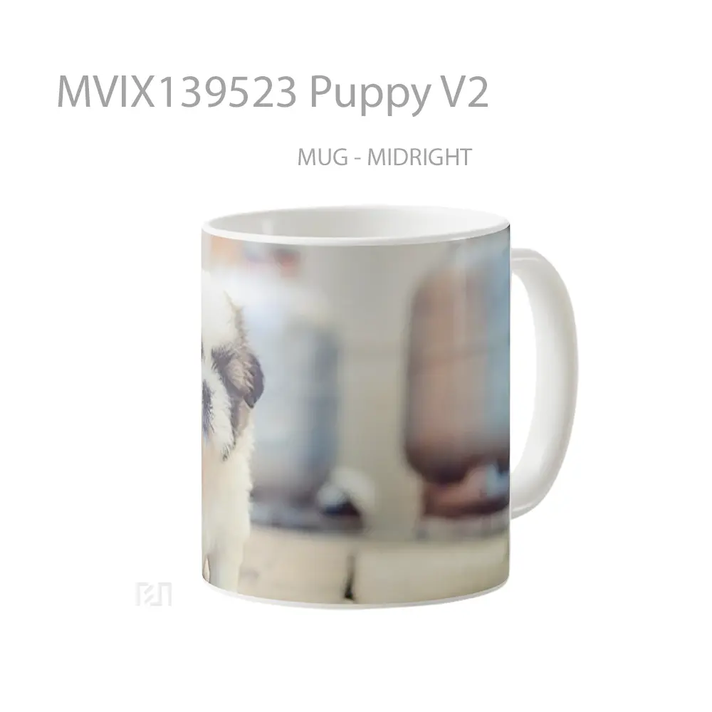 Mug Puppy V2 Gelas Hewan Lucu - All-side / Desain