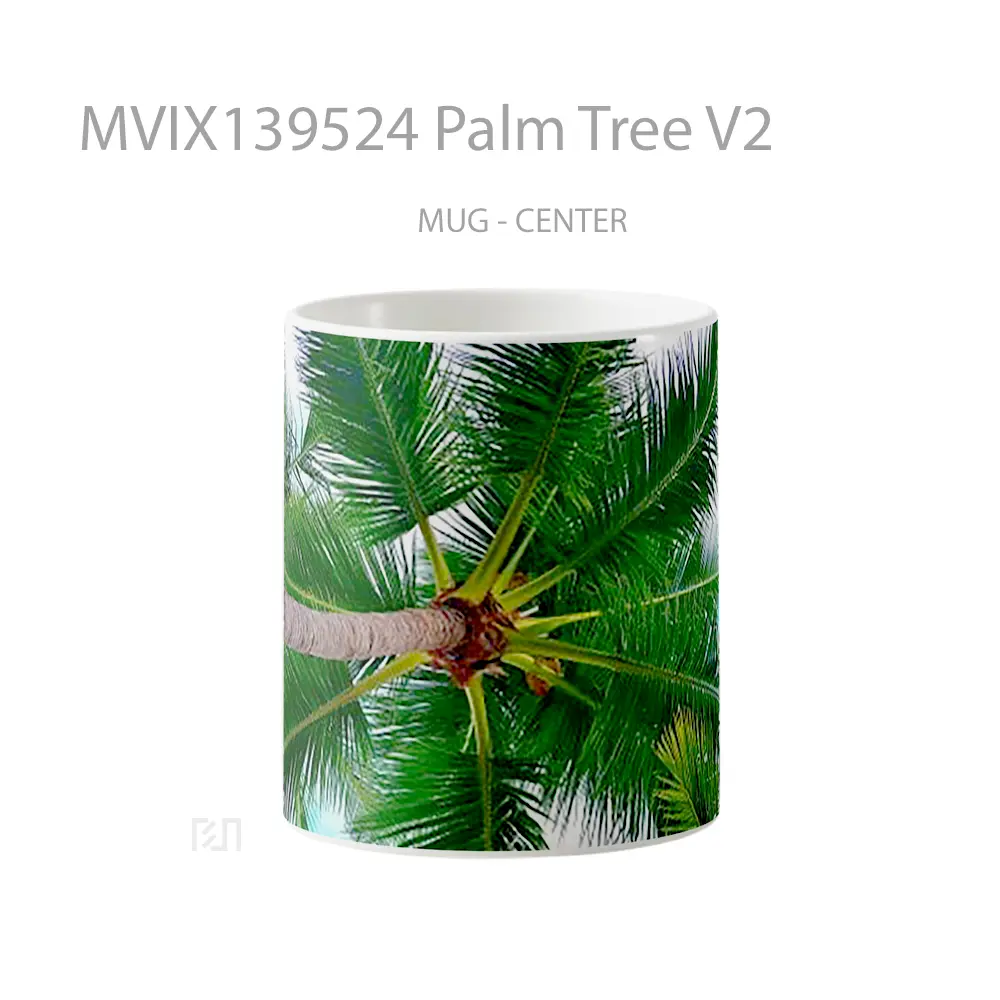 Mug Palm Tree V2 Gelas Pemandangan Alam