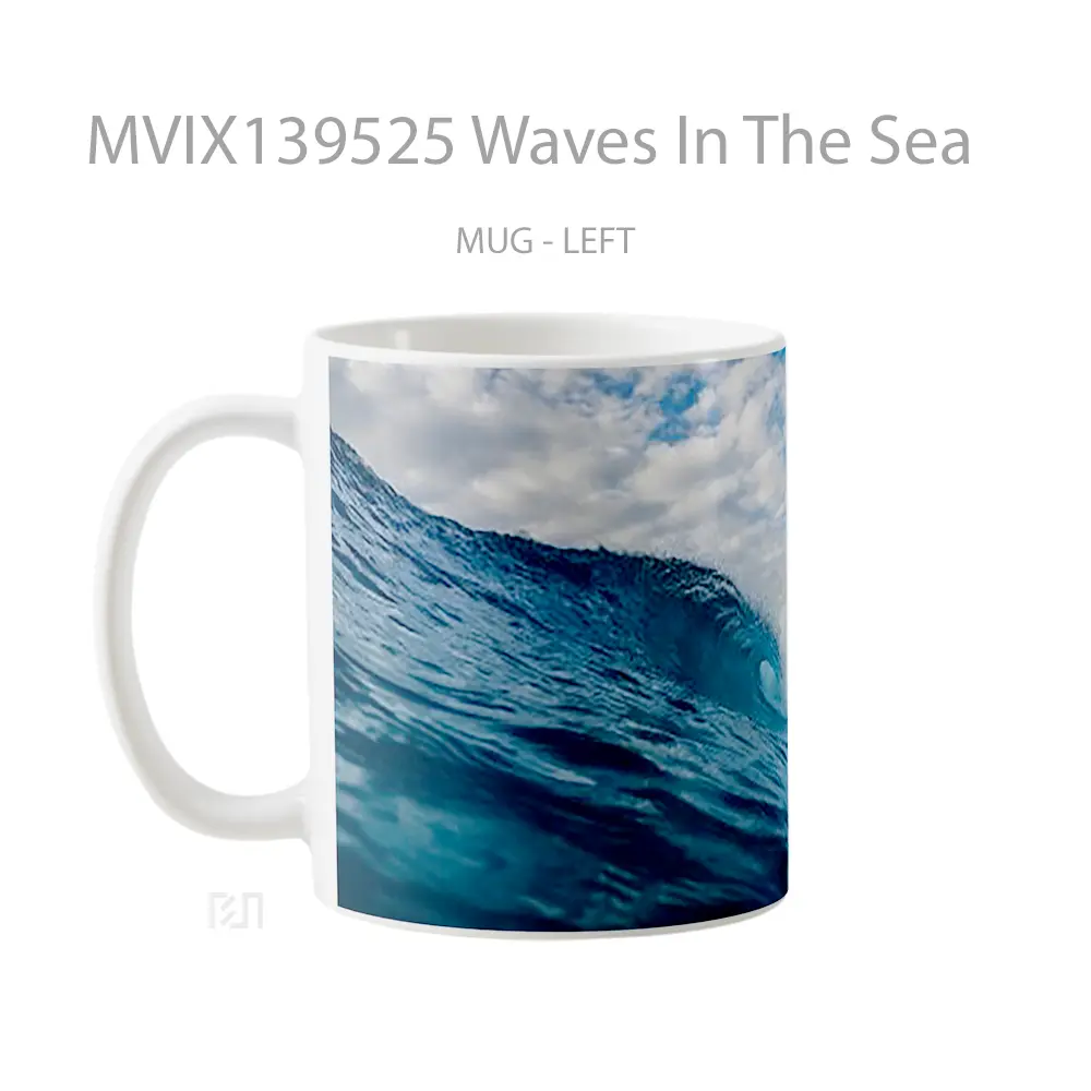 Mug Waves In The Sea Gelas Pemandangan Alam - All-side / Desain