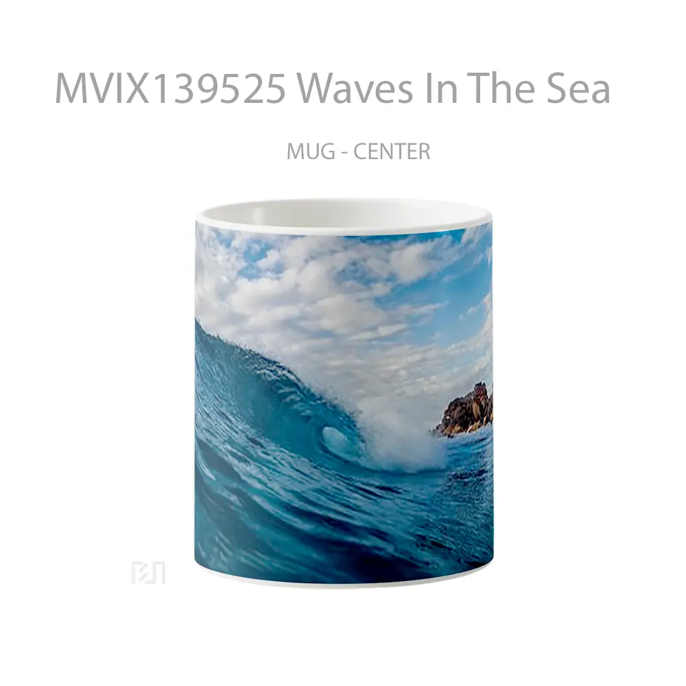 Mug Waves In The Sea Gelas Pemandangan Alam