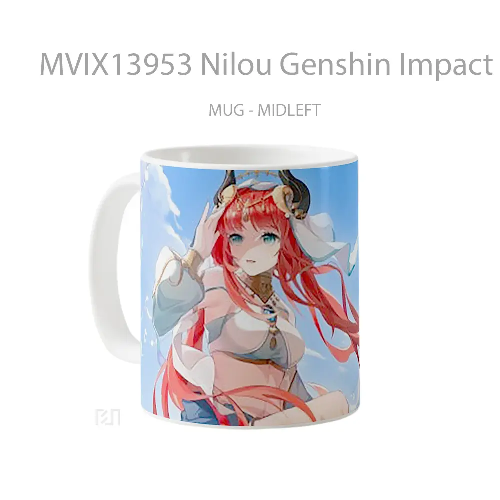 Mug Nilou Genshin Impact Cangkir Gamer - All-side / Desain