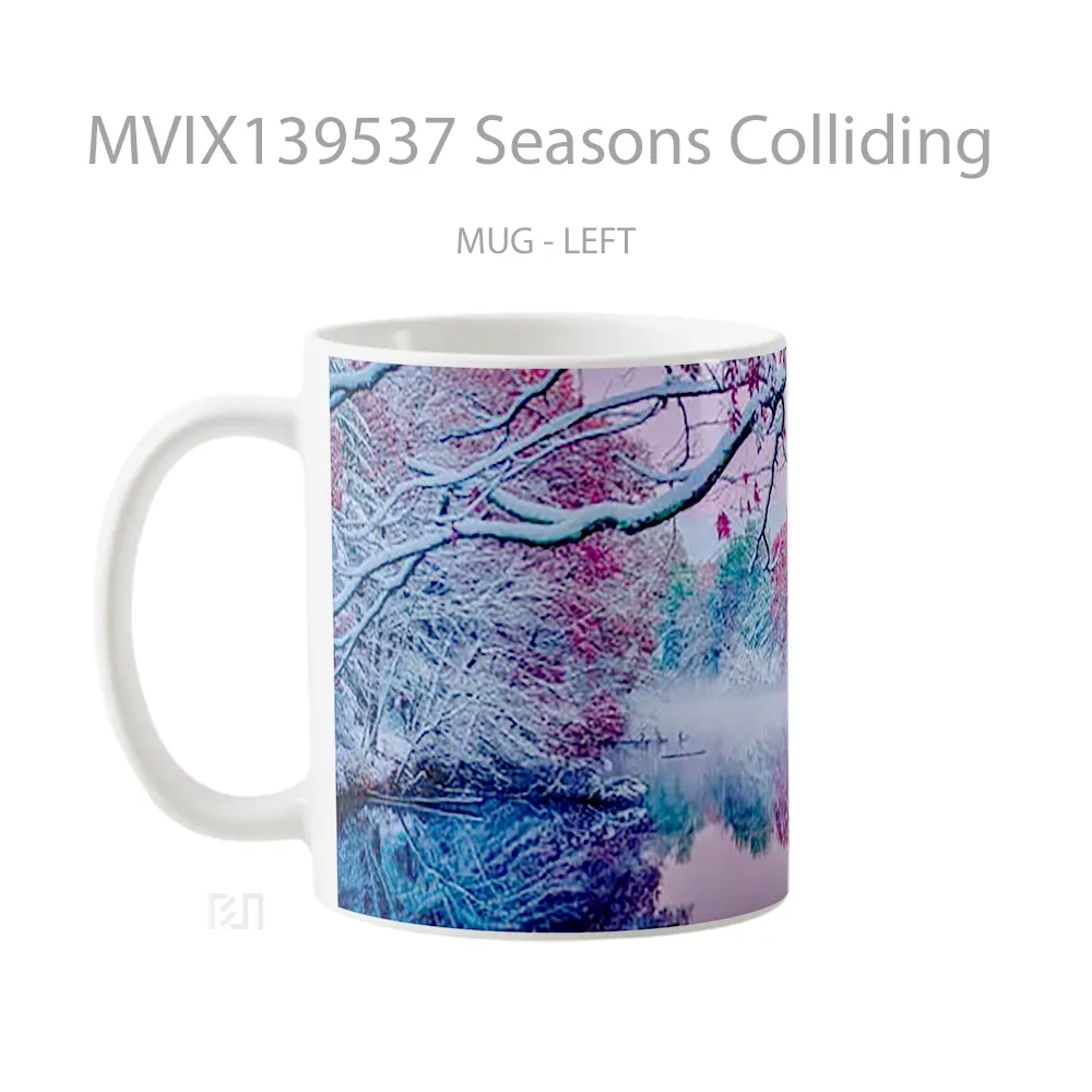 Mug Seasons Colliding Gelas Keramik Unik - All-side / Desain