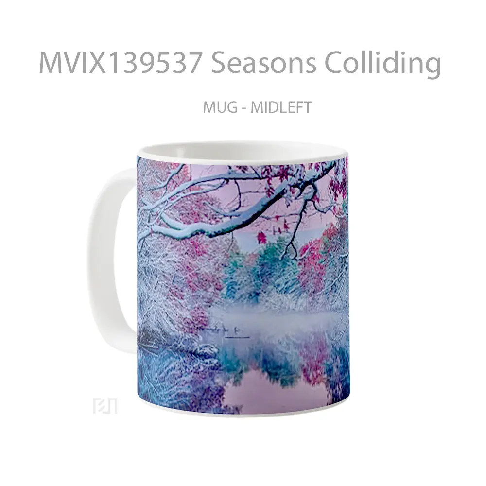 Mug Seasons Colliding Gelas Keramik Unik - All-side / Desain