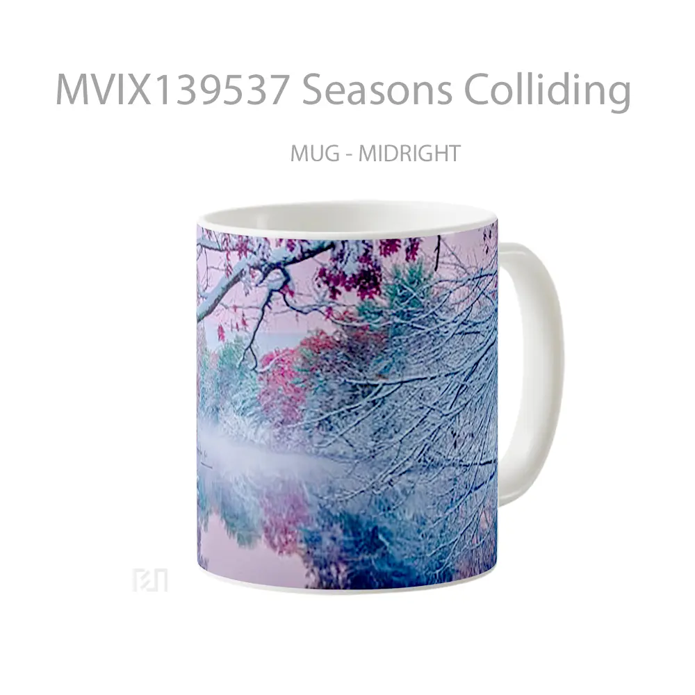 Mug Seasons Colliding Gelas Keramik Unik - All-side / Desain