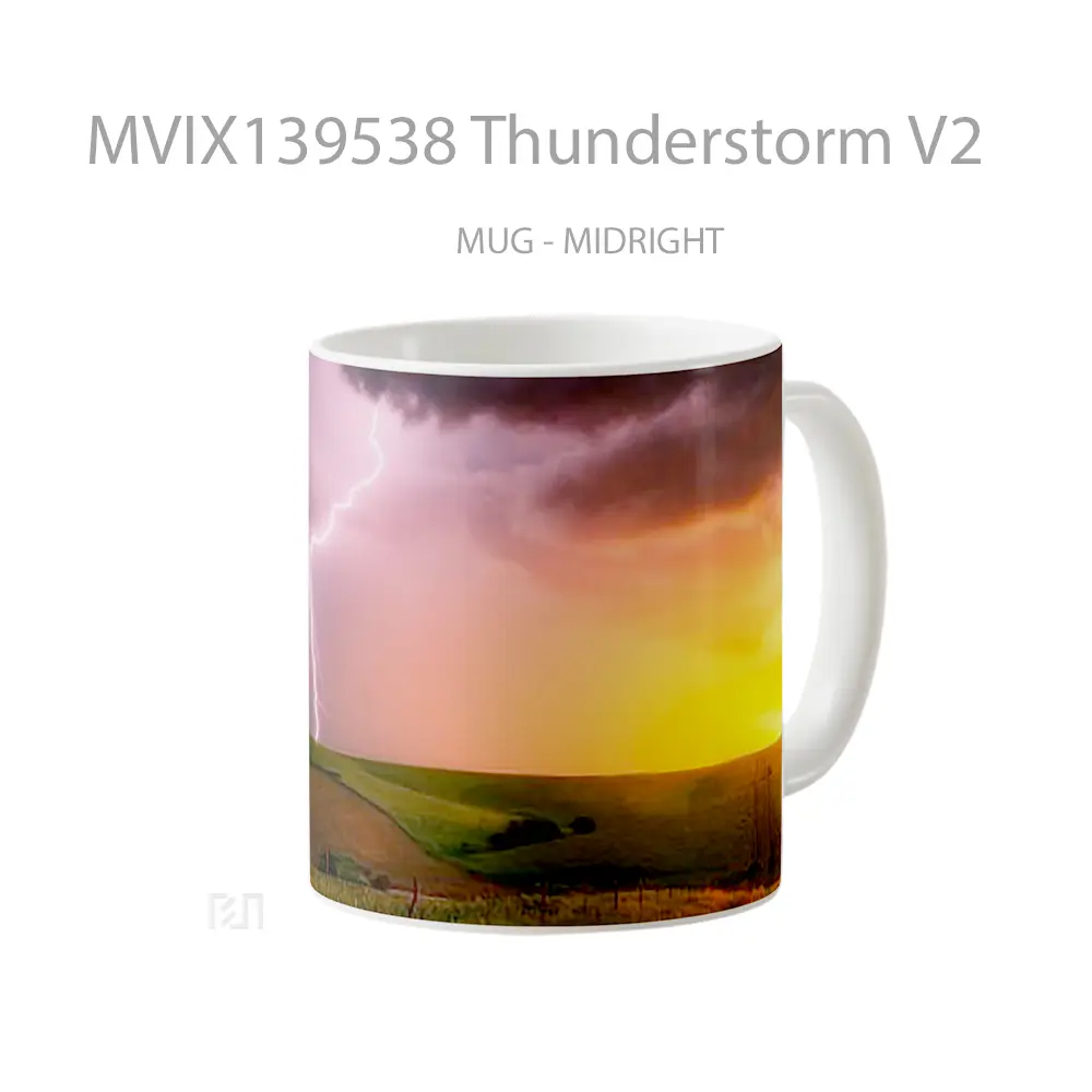 Mug Thunderstorm V2 Gelas Keramik Unik - All-side / Desain