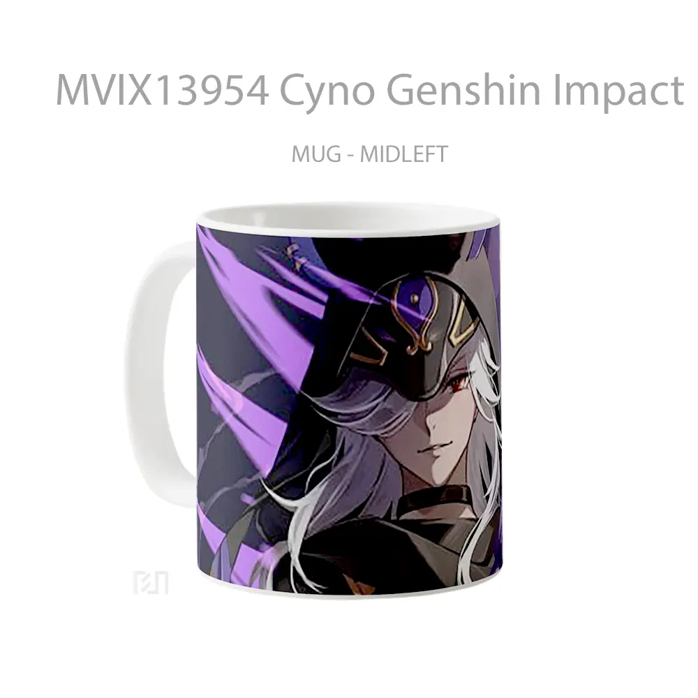 Mug Cyno Genshin Impact Cangkir Gamer - All-side / Desain