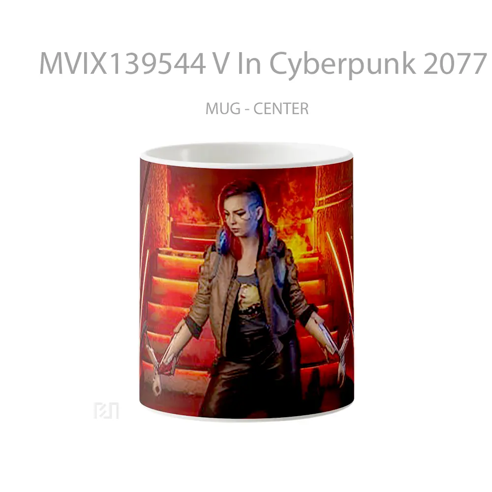 Mug V In Cyberpunk 2077 Cosplay Cangkir Gamer