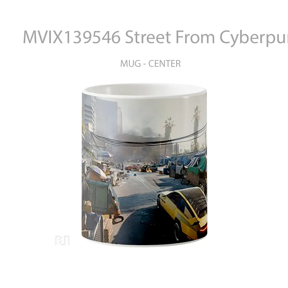 Mug Street From Cyberpunk 2077 Cangkir Gamer