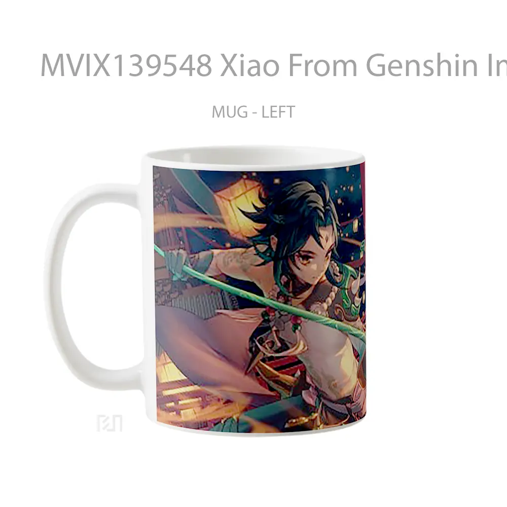 Mug Xiao From Genshin Impact Cangkir Gamer - All-side / Desain