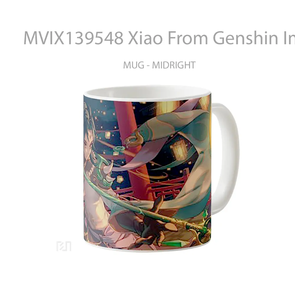 Mug Xiao From Genshin Impact Cangkir Gamer - All-side / Desain