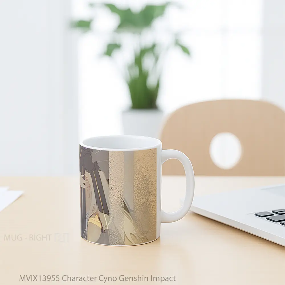 Mug Character Cyno Genshin Impact Cangkir Gamer - All-side / Desain