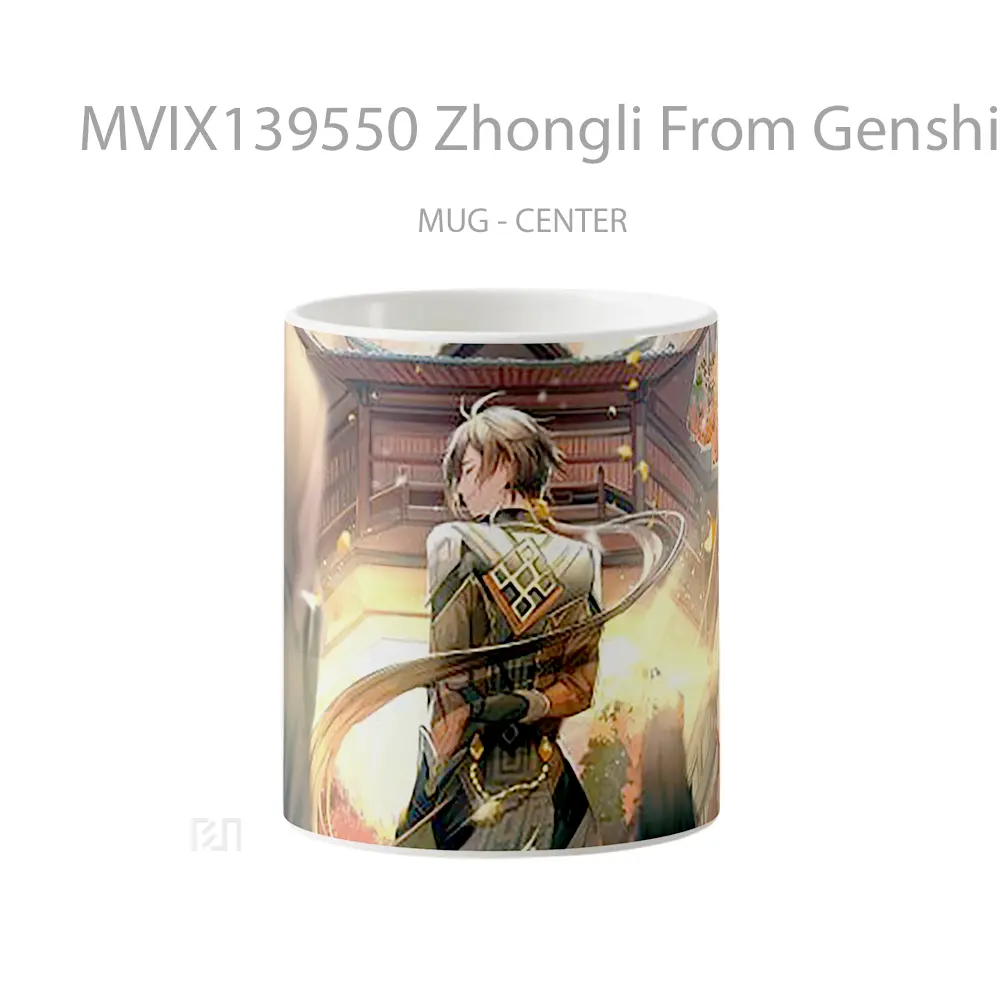 Mug Zhongli From Genshin Impact Cangkir Gamer