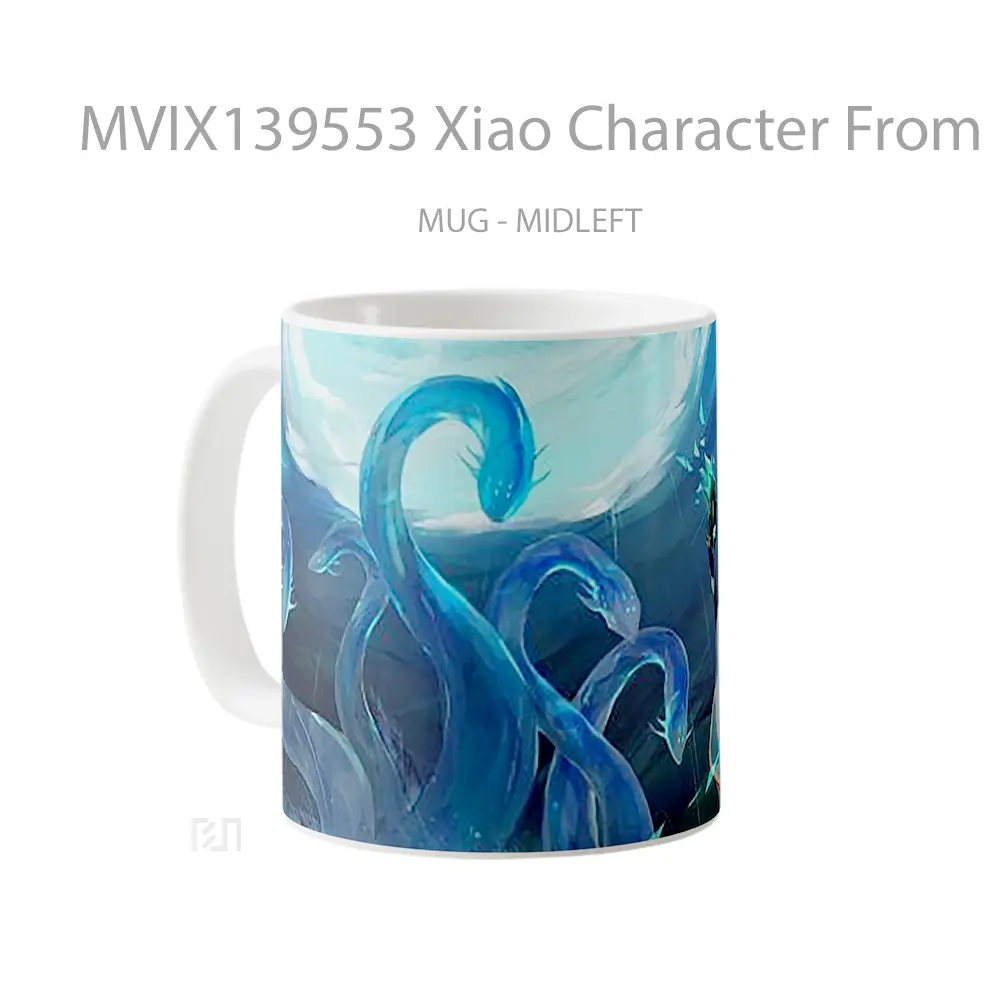 Mug Xiao Character From Genshin Impact Cangkir Gamer - All-side / Desain