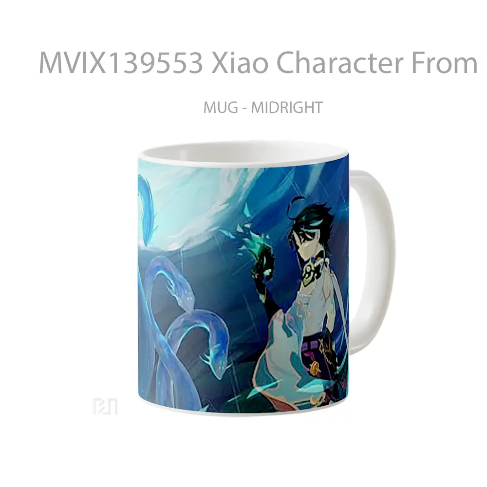 Mug Xiao Character From Genshin Impact Cangkir Gamer - All-side / Desain