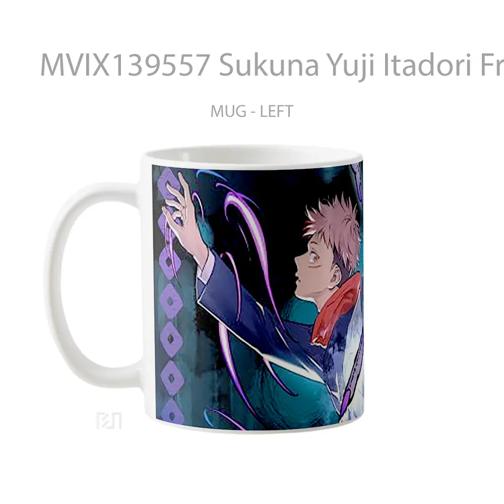 Mug Sukuna Yuji Itadori From Jujutsu Kaisen V2 Gelas Keramik Unik - All-side / Desain