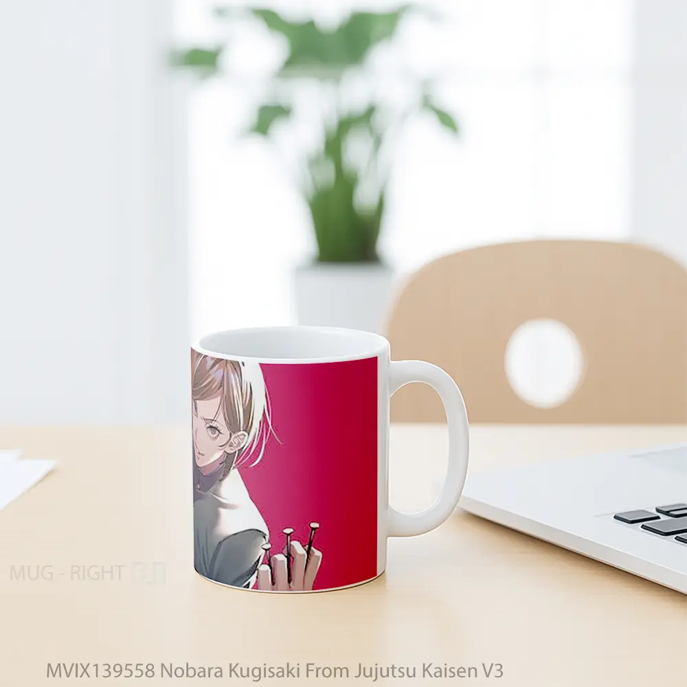 Mug Nobara Kugisaki From Jujutsu Kaisen V3 Gelas Keramik Unik - All-side / Desain