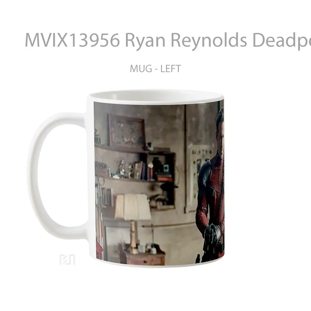 Mug Ryan Reynolds Deadpool 3 Gelas Superhero - All-side / Desain