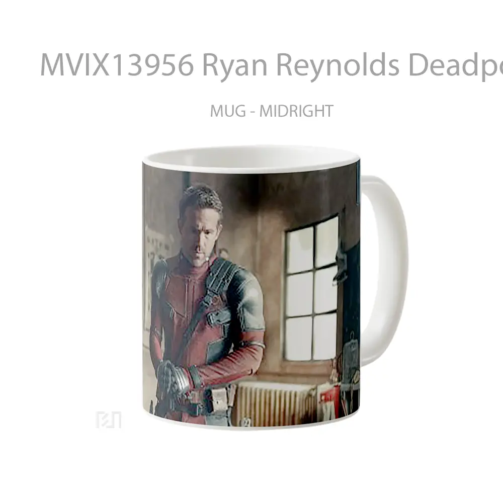Mug Ryan Reynolds Deadpool 3 Gelas Superhero - All-side / Desain