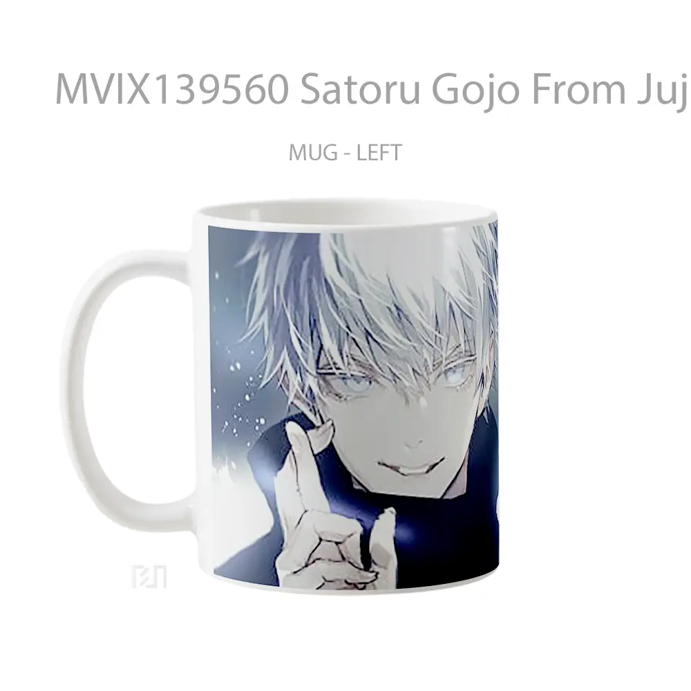 Mug Satoru Gojo From Jujutsu Kaisen V10 Gelas Keramik Unik - All-side / Desain