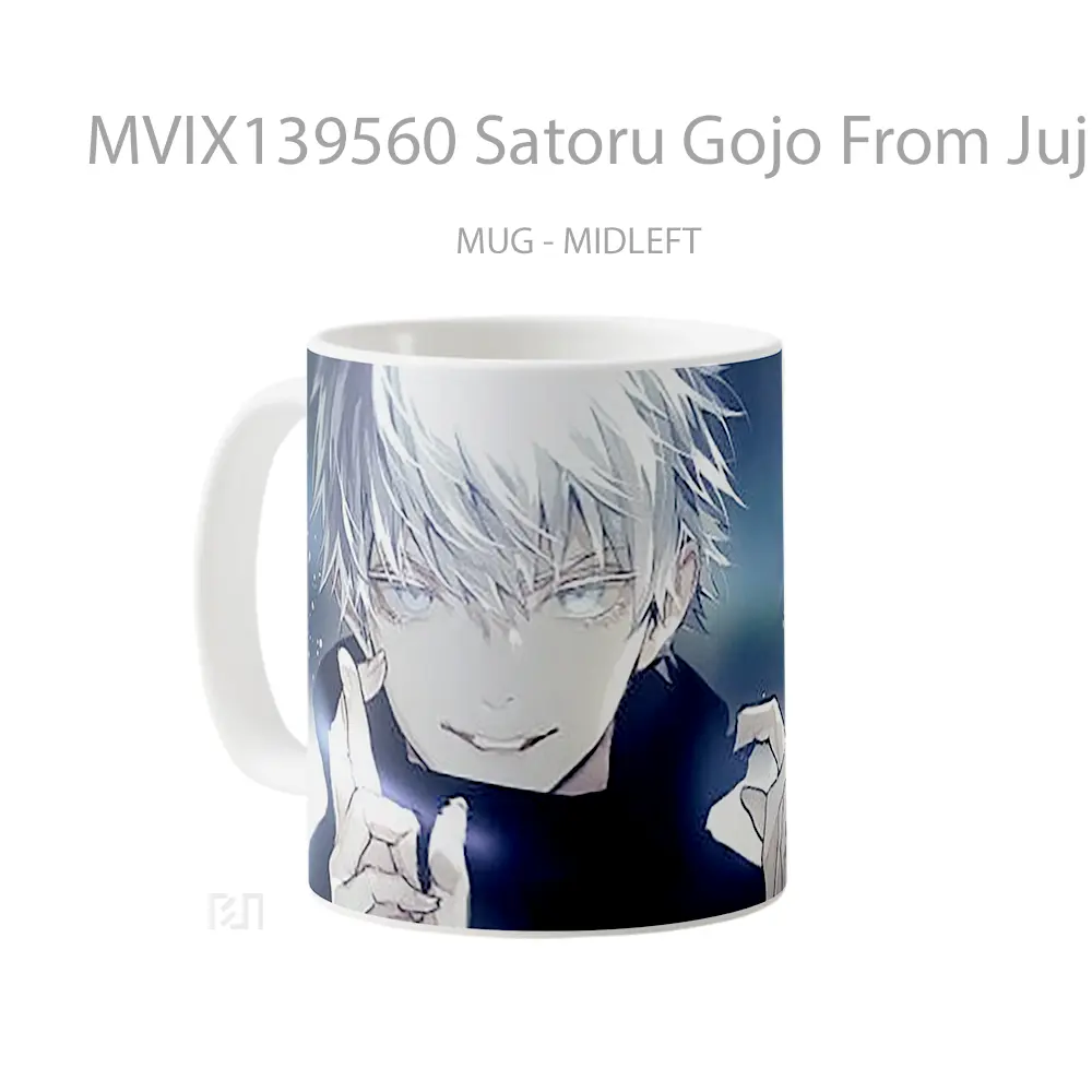 Mug Satoru Gojo From Jujutsu Kaisen V10 Gelas Keramik Unik - All-side / Desain