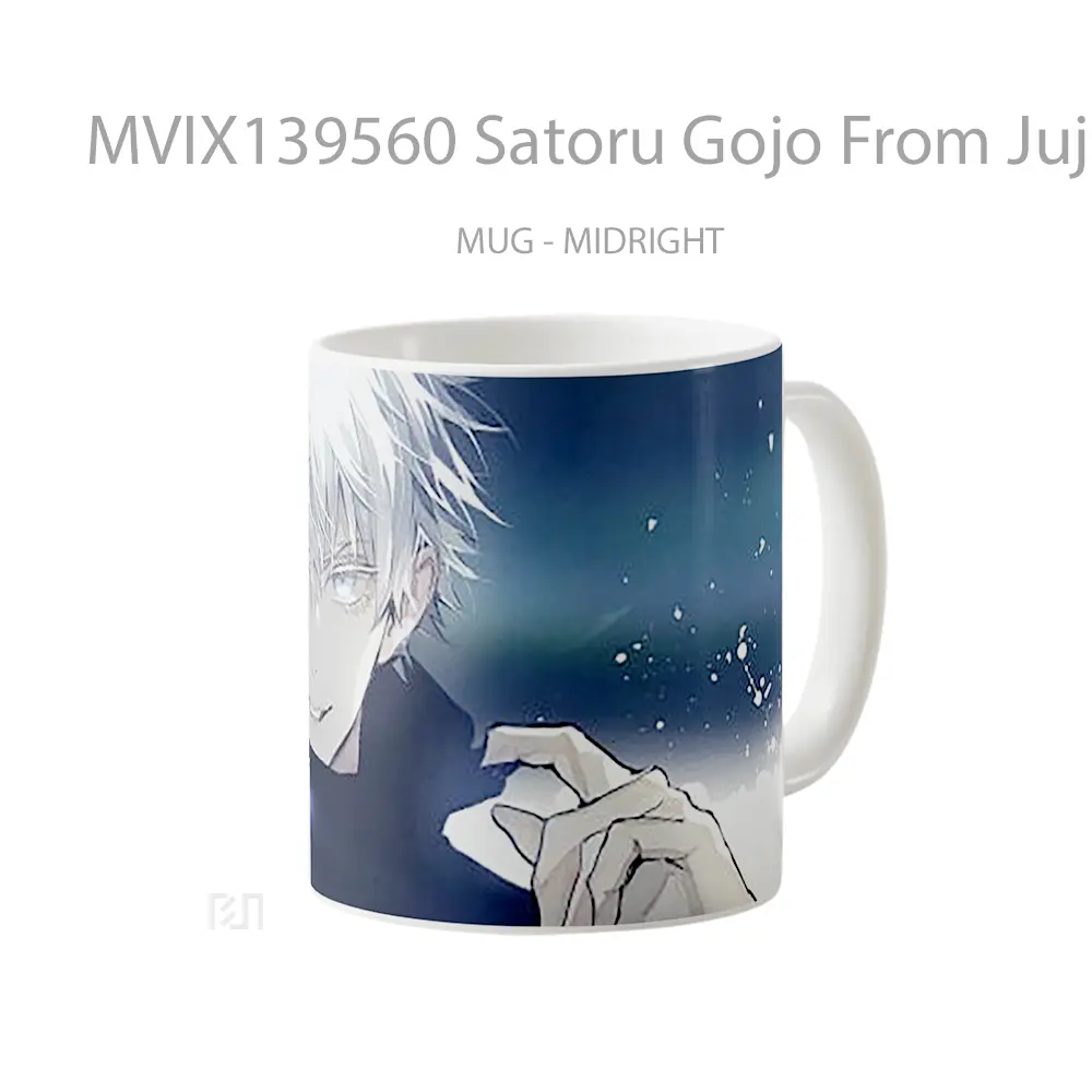 Mug Satoru Gojo From Jujutsu Kaisen V10 Gelas Keramik Unik - All-side / Desain