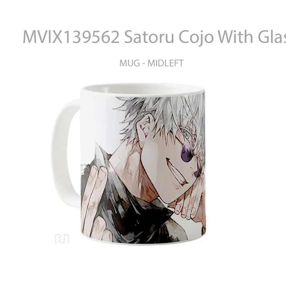 Mug Satoru Cojo With Glasses From Jujutsu Kaisen Gelas Keramik Unik - All-side / Desain