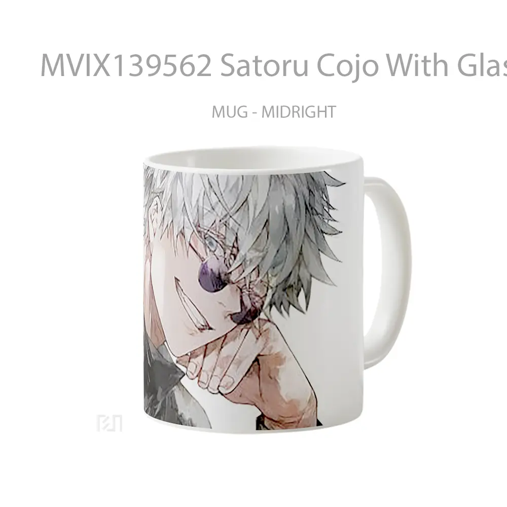 Mug Satoru Cojo With Glasses From Jujutsu Kaisen Gelas Keramik Unik - All-side / Desain
