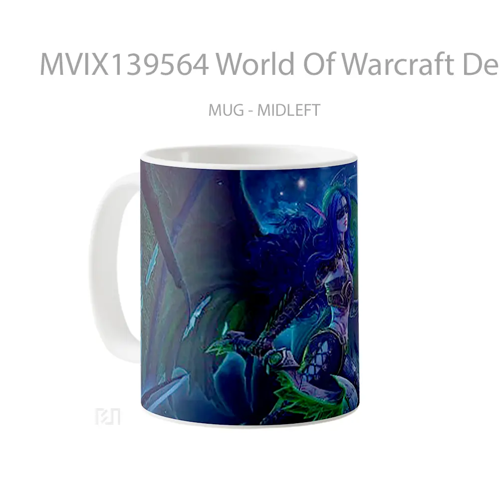 Mug World Of Warcraft Demon Hunter Gelas Fantasi - All-side / Desain