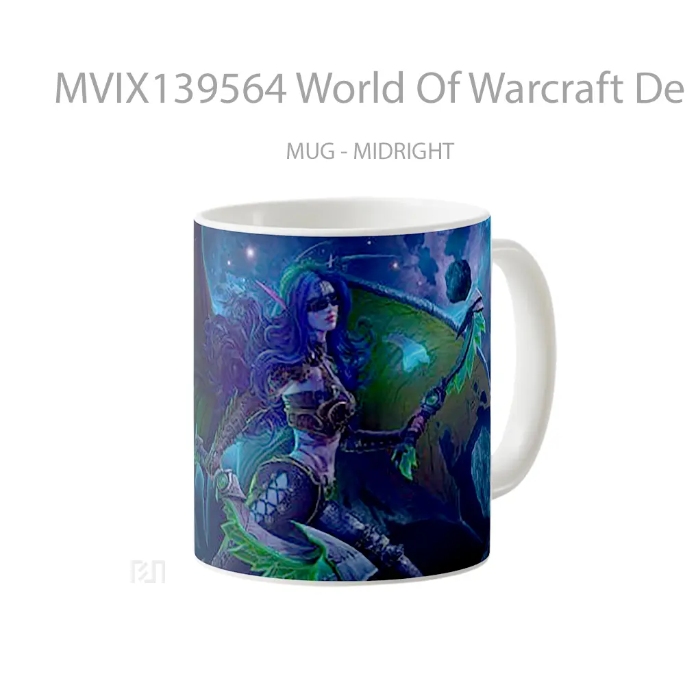 Mug World Of Warcraft Demon Hunter Gelas Fantasi - All-side / Desain
