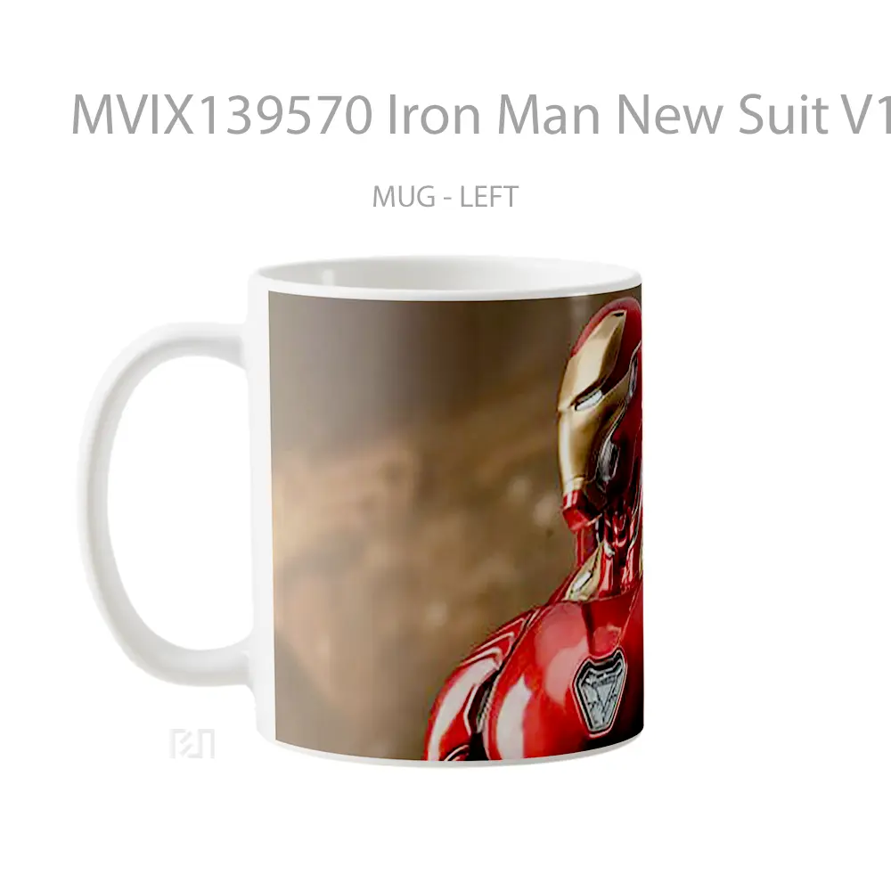 Mug Iron Man New Suit V1 Gelas Superhero - All-side / Desain