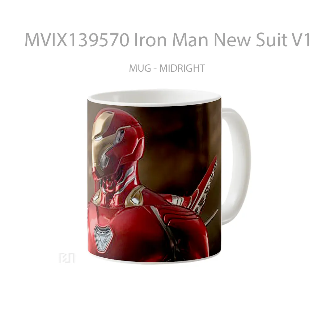 Mug Iron Man New Suit V1 Gelas Superhero - All-side / Desain