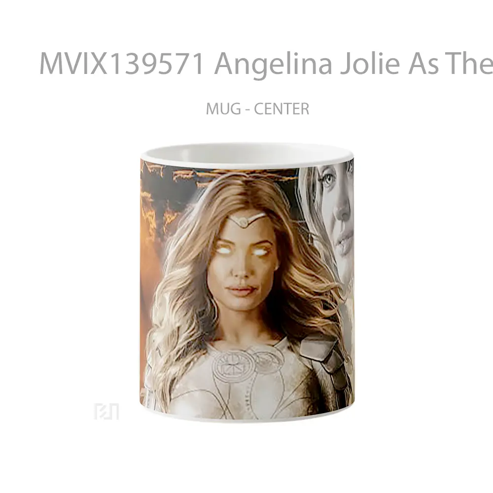 Mug Angelina Jolie As Thena In The Eternals Gelas Selebriti