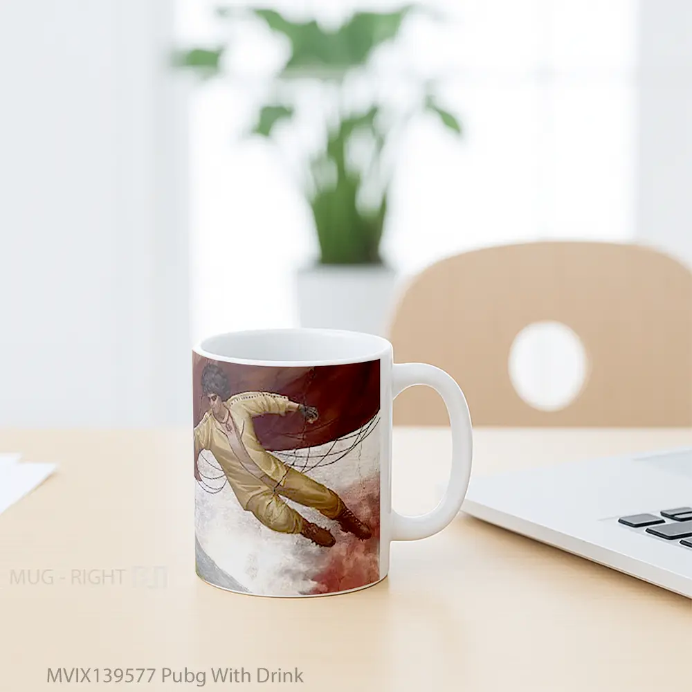 Mug Pubg With Drink Cangkir Gamer - All-side / Desain
