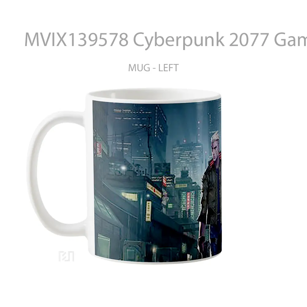 Mug Cyberpunk 2077 Game Cangkir Gamer - All-side / Desain