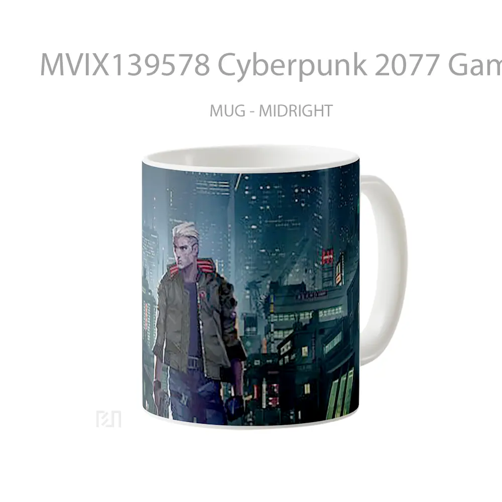 Mug Cyberpunk 2077 Game Cangkir Gamer - All-side / Desain