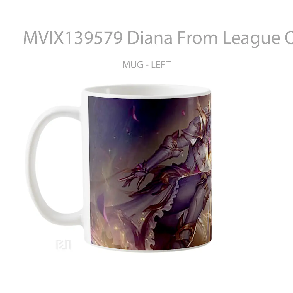 Mug Diana From League Of Legends Cangkir Gamer - All-side / Desain