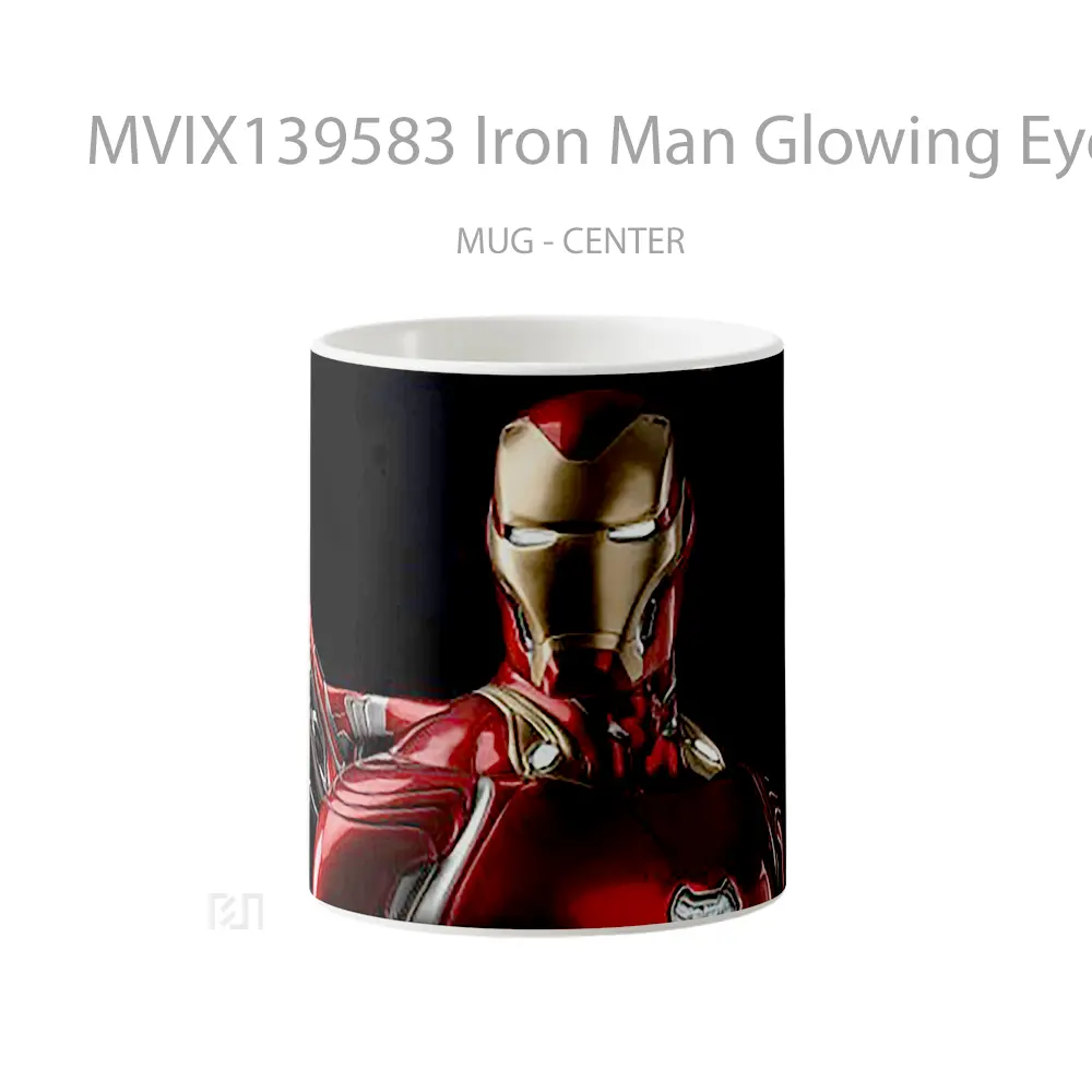 Mug Iron Man Glowing Eyes Gelas Superhero