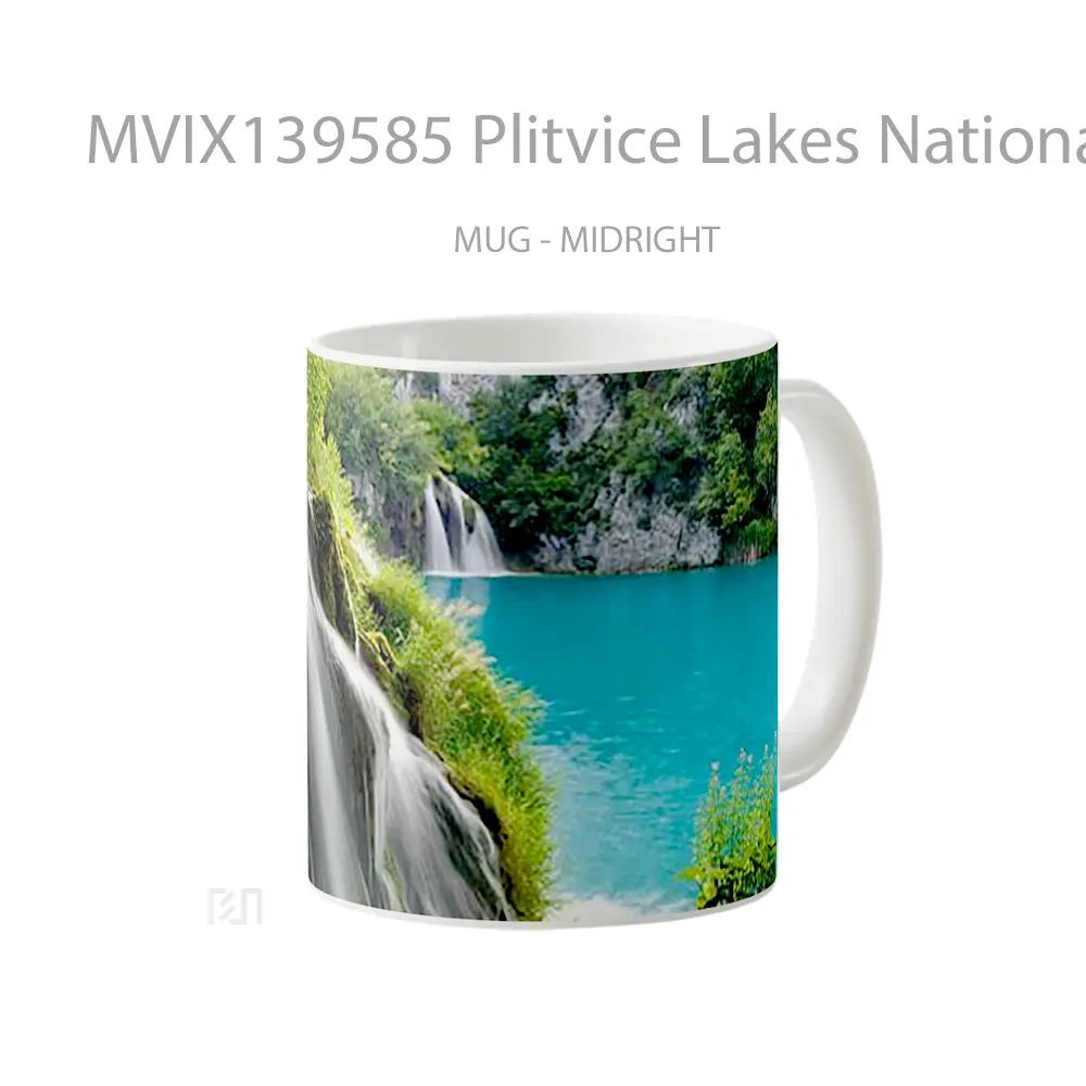 Mug Plitvice Lakes National Park Gelas Pemandangan Alam - All-side / Desain