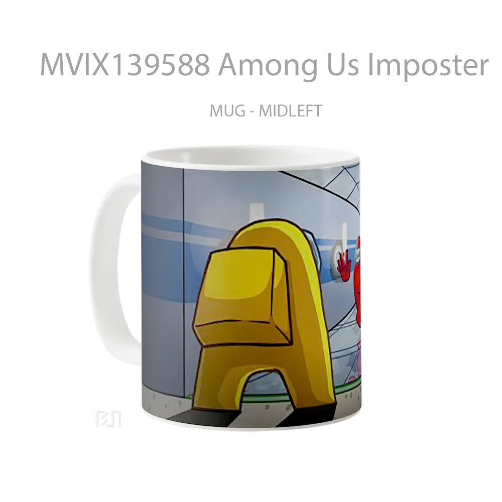 Mug Among Us Imposter Gelas Keramik Unik - All-side / Desain