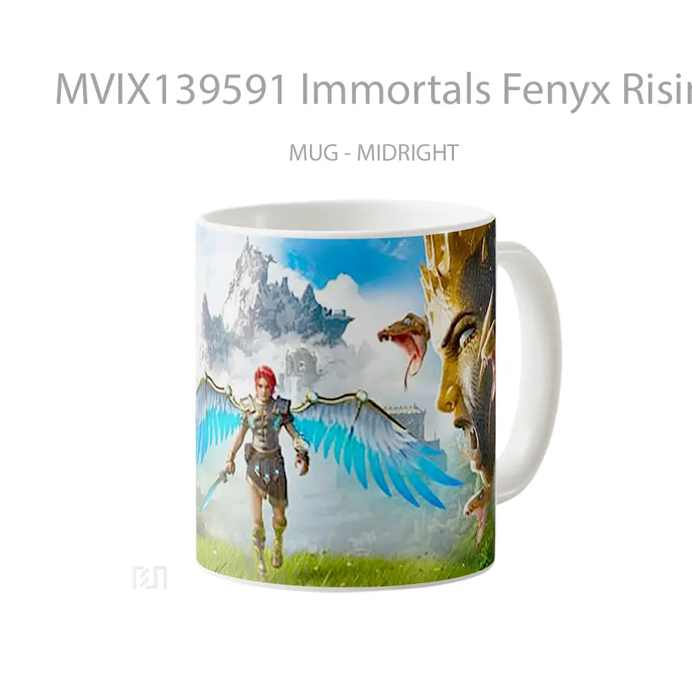 Mug Immortals Fenyx Rising Gelas Keramik Unik - All-side / Desain