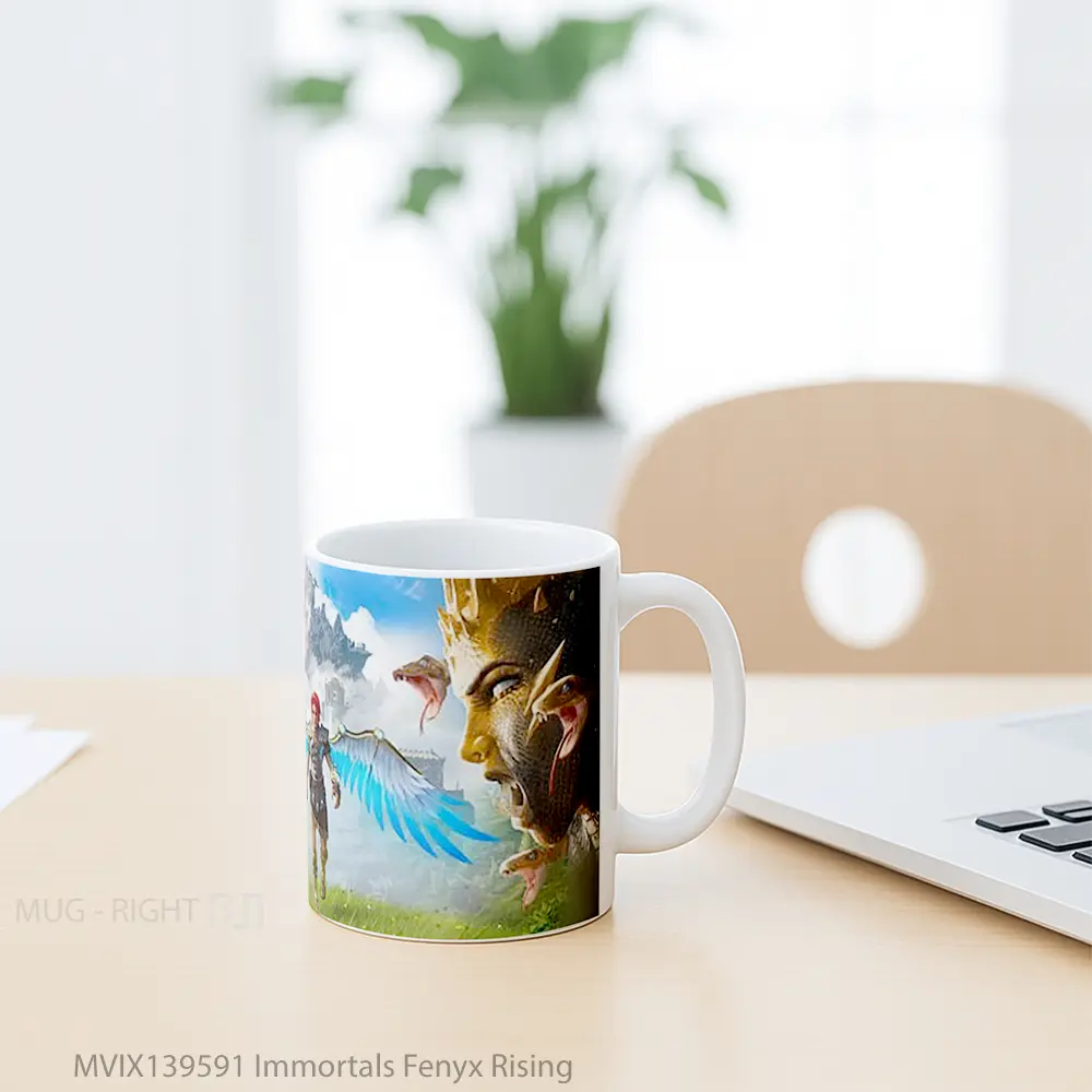 Mug Immortals Fenyx Rising Gelas Keramik Unik - All-side / Desain
