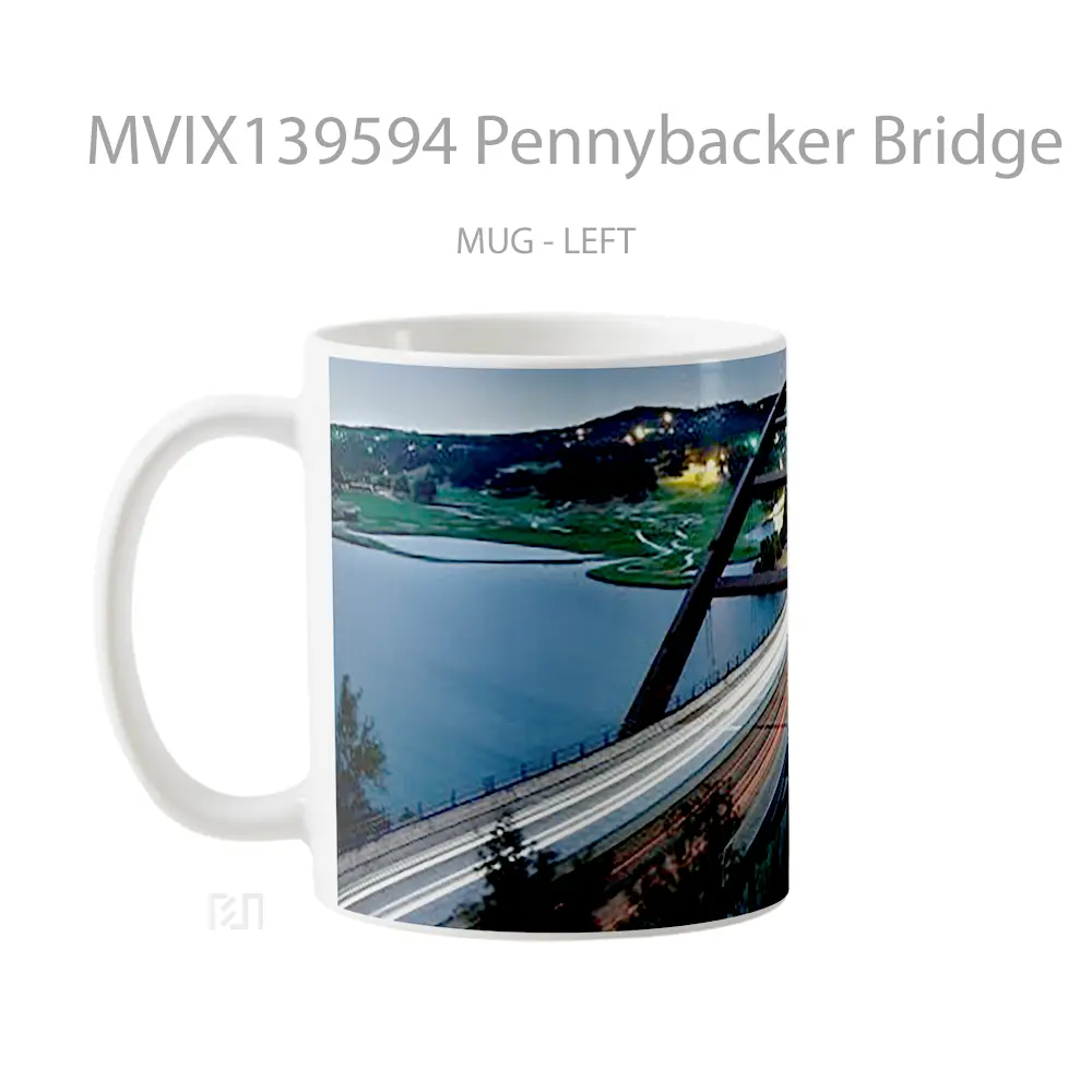 Mug Pennybacker Bridge Gelas Keramik Unik - All-side / Desain