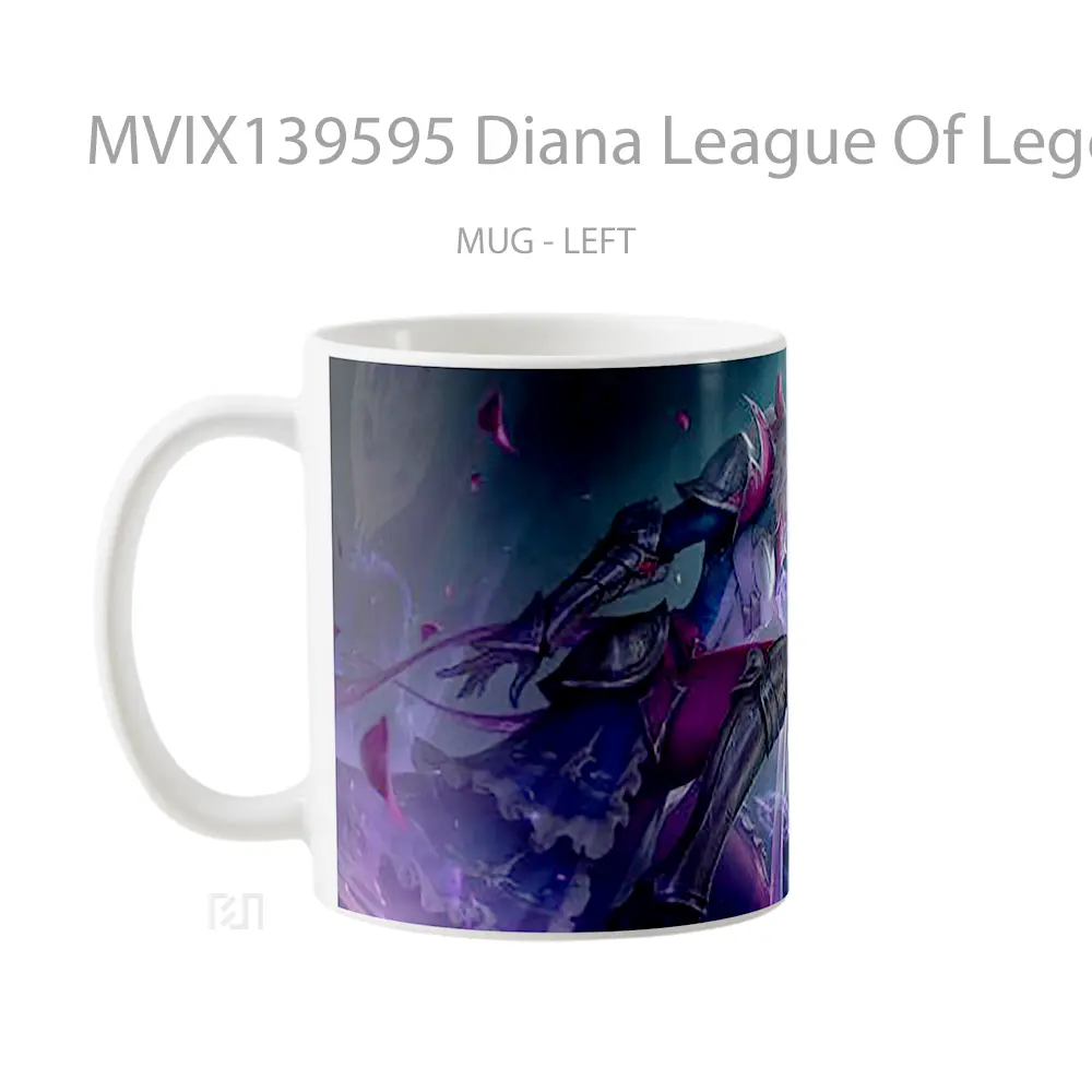 Mug Diana League Of Legends Cangkir Gamer - All-side / Desain