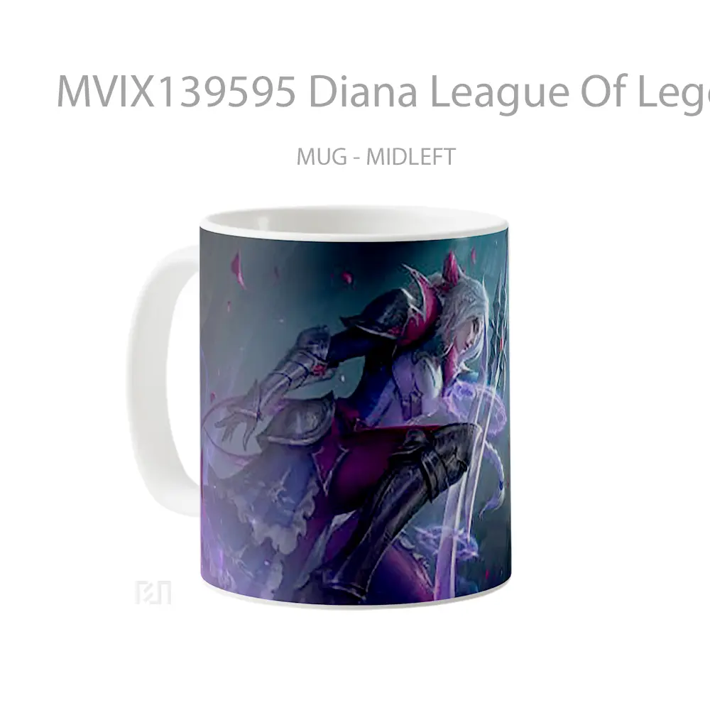 Mug Diana League Of Legends Cangkir Gamer - All-side / Desain