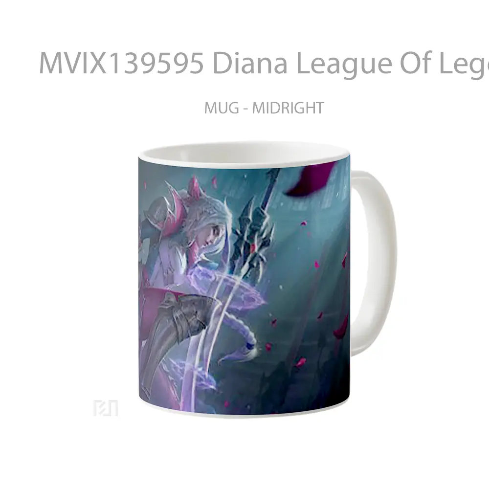 Mug Diana League Of Legends Cangkir Gamer - All-side / Desain
